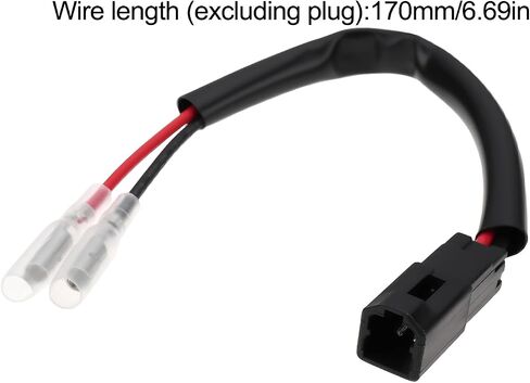 4Pcs Motorcycles LED Turn Signal Lights Adapter 12V Indicator Adapter Cable Plug Compatible with Ducati in Saudi Arabia