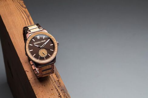 Original Grain Men's Whiskey Espresso 46mm Analog Watch | Barrel Collection, 316L Stainless Steel, Adjustable Watch Band | 5ATM Water-Resistant & Scratch-Resistant | Fashion Wrist Watch for Men in Saudi Arabia