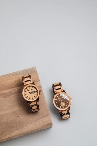 Original Grain Men's Whiskey Espresso 46mm Analog Watch | Barrel Collection, 316L Stainless Steel, Adjustable Watch Band | 5ATM Water-Resistant & Scratch-Resistant | Fashion Wrist Watch for Men in Saudi Arabia
