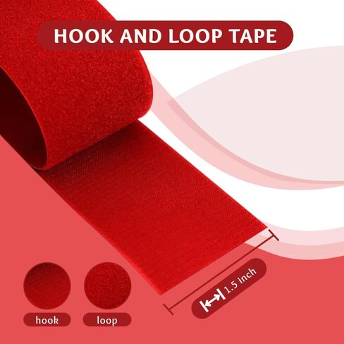Hook and Loop Tape Navy 1.5 inch x 1 Yard Sew On Non-Adhesive Sewing Strips Fastener Tape Excellent Grip Heavy Duty Interlocking Fabric Roll for Home Office School Car and Crafting DIY Projects in Kuwait