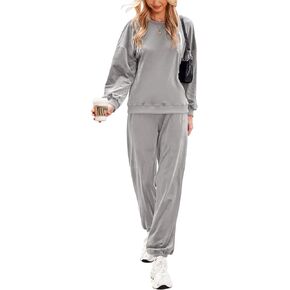 Beyove Women Velour Sweatsuits 2 Piece Tracksuit Sets with Pockets Sweatshirt & Sweatpants Leisure Jogger Outfits S-XXL in Kuwait