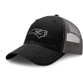 Custom Richardson Soft Mesh Cap Hat Embroidered North Carolina State Map Nc Embroidery Cotton in Kuwait