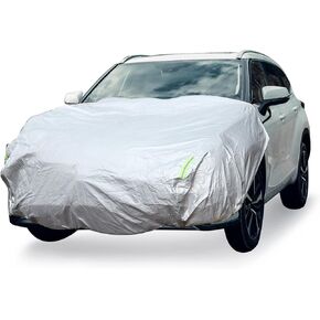 Car Windshield Cover Half Car Cover Top with Reflective Straps for Ice and Snow for Most Car Silver Tone 67" x 71" in Saudi Arabia
