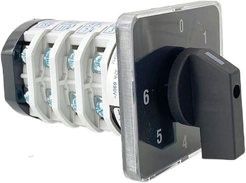 Rotary Switch YMZ12-32/4 Electrical Combination Changeover cam Switch 32A 4 Pole 0-6 Position Sliver Contacts high Voltage in Saudi Arabia