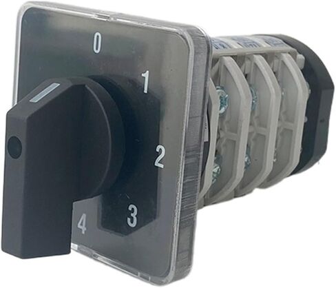 Rotary Switch YMZ12-32/4 Electrical Combination Changeover cam Switch 32A 4 Pole 0-6 Position Sliver Contacts high Voltage in Saudi Arabia