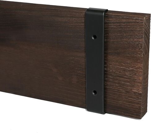 CONSDAN 30 inch Floating Shelves, Solid Paulownia Wood, Burnt Wood Light Weight, Wall Shelves for Bedroom, Bathroom, Living Room, Kitchen, 30x7.5x1.5 in in Kuwait