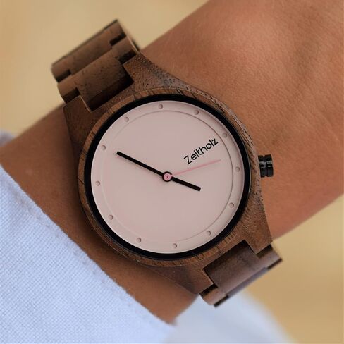 Zeitholz Wooden Watches for Women, Wooden Watch, Gifts, Analog Watch, Artistic, New Stolpen Collection 36mm, 100% Natural Wood with Japanese Quartz Movement in Saudi Arabia