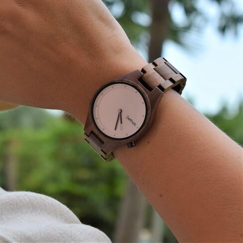Zeitholz Wooden Watches for Women, Wooden Watch, Gifts, Analog Watch, Artistic, New Stolpen Collection 36mm, 100% Natural Wood with Japanese Quartz Movement in Saudi Arabia