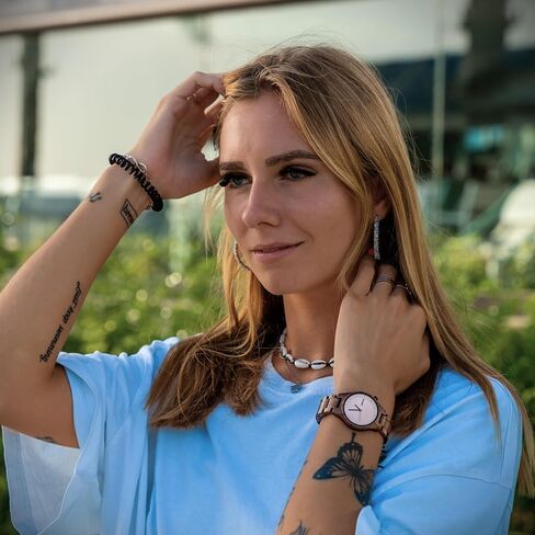Zeitholz Wooden Watches for Women, Wooden Watch, Gifts, Analog Watch, Artistic, New Stolpen Collection 36mm, 100% Natural Wood with Japanese Quartz Movement in Saudi Arabia