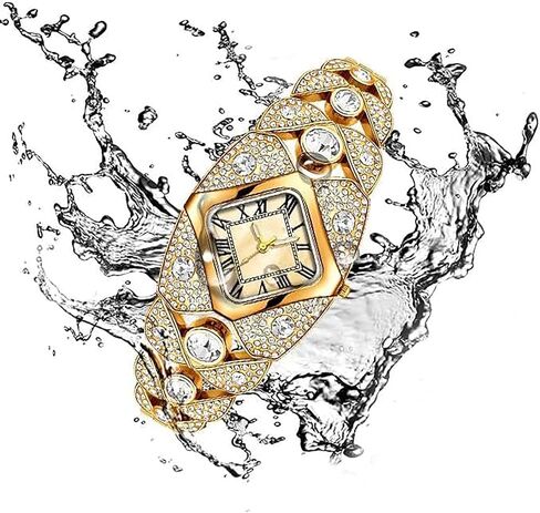 BESTKANG Elegant Women's Luxury Watch Rhombic Square Rhinestone Bracelet Roman Numerals Dial Quartz Watch Ladies Dress Analog Wrist Watches for Women in Saudi Arabia
