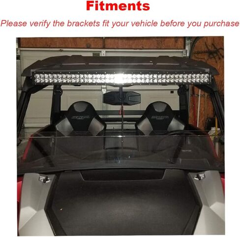 32 Inch 180W LED Straight Light Bar Spot/Flood Combo Beam w/Rock Switch Wiring Kit and Below Roof Mount Bracket Compatible with Polaris RZR XP 1000 900 Models in Saudi Arabia