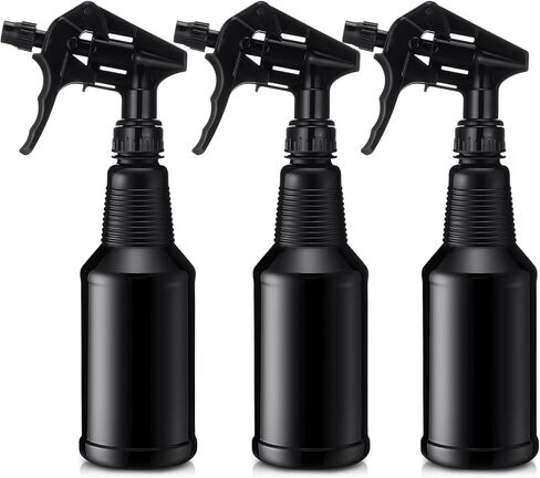 Honeydak 3 Pack Plact Pray Bottles Black 34 OZ زجاجات رذاذ شاقة غير شفاف UV ، إضاءة إضاءة قابلة لإعادة الاستخدام القابلة لإعادة الاستخدام للتسرب لتنظيف محلول المطبخ نبات المنزل in Saudi Arabia