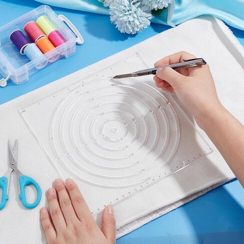 6Pcs Star Quilting Template Set Acrylic 1-6 Inch Stars Sewing Template Star Stencil Template Quilt Precision Tools Quilt Supplies for DIY Hand Quilting and Sewing Craft in Kuwait