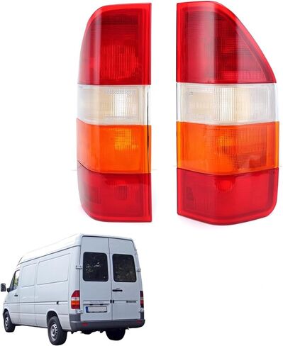 Pair Halogen Tail Light Lens For Dodge Mercedes Sprinter 1995-2006 Rear Brake Stop Lamp Without Bulbs Left & Right Side in Saudi Arabia