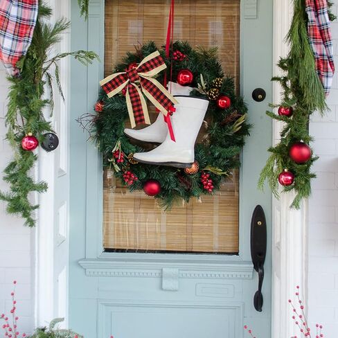 TONIFUL 2 Rolls-2.5 Inch Black and White Plaid Check Burlap Ribbon,Burlap Wired Ribbon for Crafts Ornament Wrapping, Bows Making, Room and Party Decoration (6yds/roll) in Kuwait