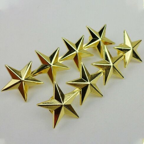 2pcs WWII WW2 US Army Officer 4 Stars General Rank Badges Pin Gold - US in Saudi Arabia