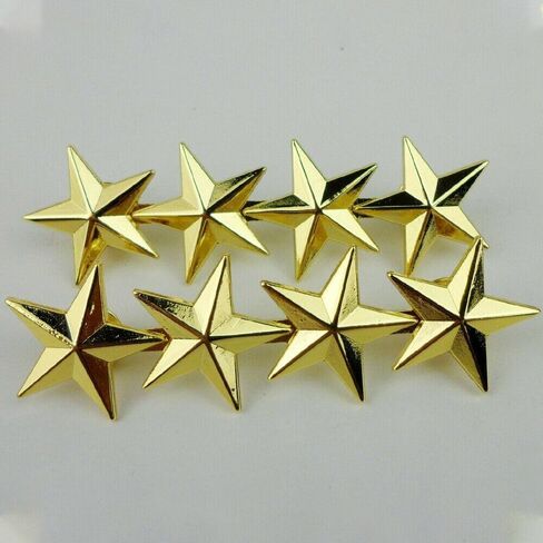 2pcs WWII WW2 US Army Officer 4 Stars General Rank Badges Pin Gold - US in Saudi Arabia