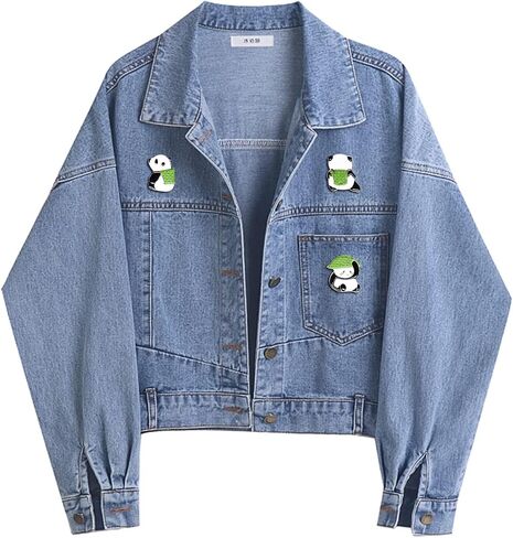 "7PCS Cute Panda Enamel Alloy Brooch Pins Adorable Cartoon Animal Brooch for Jacket Clothes Backpack Decoration, 7 Styles" in Saudi Arabia