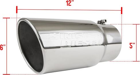 Sinister Diesel Polished Stainless Steel Exhaust Tip (5 to 6) in Saudi Arabia