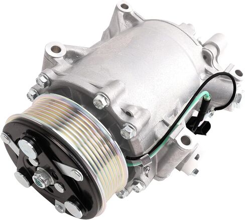 Air Conditioner AC Compressor Fits for Civic 2012 2013 2014 2015 & CR-V 2007-2014 & RDX 2007-2012 with A/C Clutch, CO4920AC AC Compressor, Replaces 38810RWCA01, 38810RZYA01, 38924R5AA01 in Kuwait