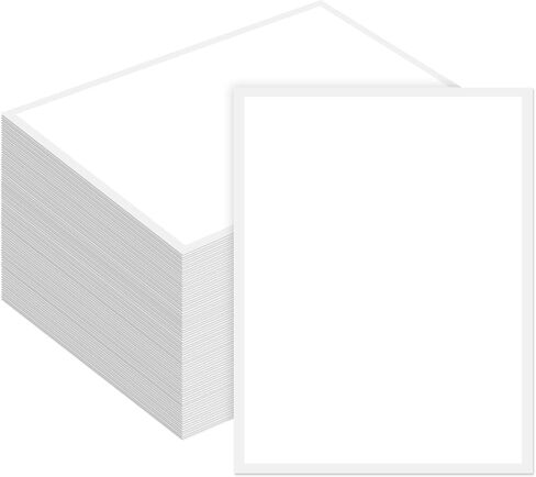 Maitys 100 Pcs Outdoor Window Stickers for Car Dealers 8.5" x 11" Plain White Blank Paper with Sticker in Saudi Arabia
