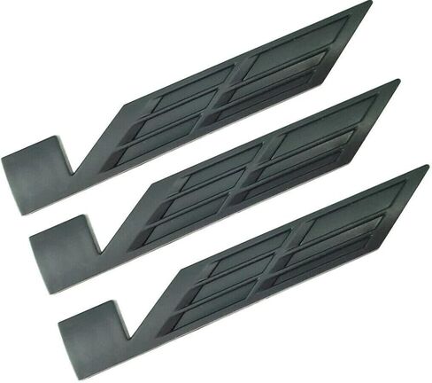 3pcs V Emblem Car Body Trunk Lid 3D Badge Nameplate Sticker Replacement for V Series Truck Car (Black/Yellow/Red) in Saudi Arabia
