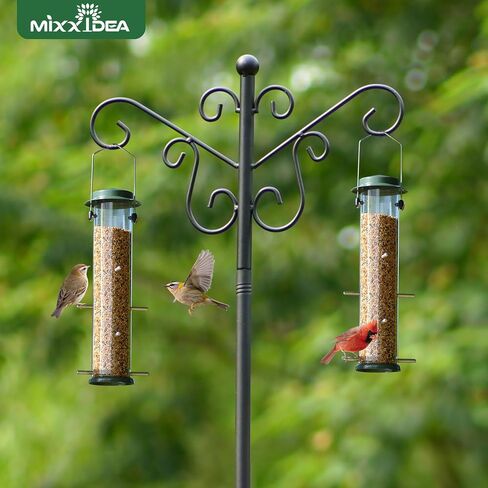MIXXIDEA Finch Bird Feeder Hanging Metal Thistle Seed Feeder with 8 Feeding Ports Nyger Seed Feeder, Goldfinch Feeder for Outdoors Garden Copper in Kuwait