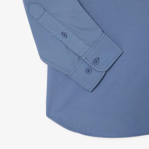 قميص بوبلاين منسوج بأكمام طويلة للرجال من Lacoste in Saudi Arabia