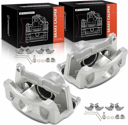 A-Premium Disc Brake Caliper Assembly with Bracket Compatible with Toyota Camry 2018-2023, RAV4 2019-2023, Avalon 2019-2022, Venza 2021-2023 & Lexus ES350 ES300h 2019-2023, ES250 - Front Side in Saudi Arabia