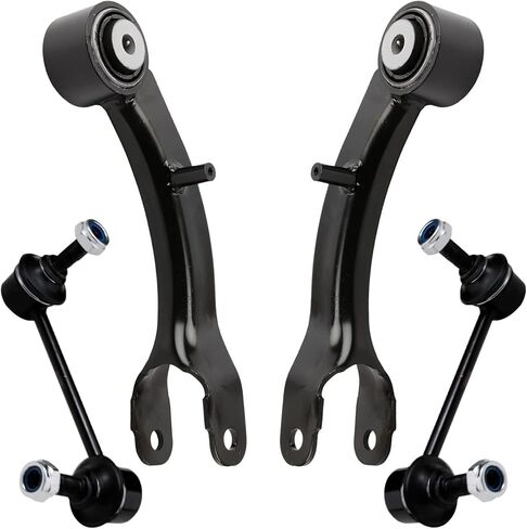 محور ديترويت - 4 قطع مجموعة أذرع التحكم العلوية الخلفية لسيارة جيب 2014-2017 شيروكي 2 أذرع تحكم علوية خلفية 2 وصلات نهاية شريط Sway 2015 2016 بديلة in Kuwait