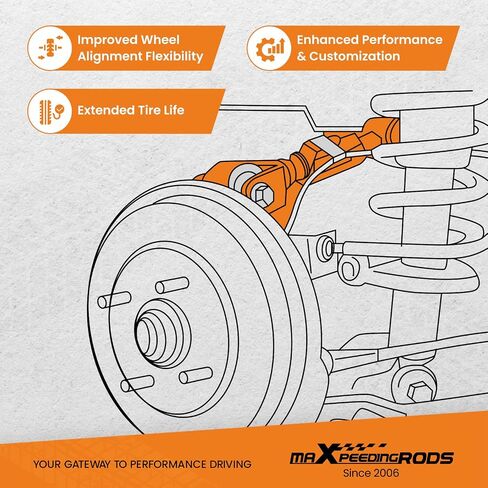 maXpeedingrods Adjustable Rear Camber Arm for Honda Civic 2001-2005, for Acura RSX 2002-2006 Alignment Control Arm, Adjustable Range +/-3° in Saudi Arabia