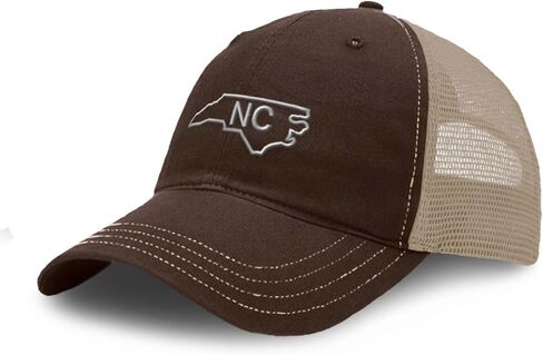 قبعة ريتشاردسون الشبكية الناعمة المخصصة المطرزة لخريطة ولاية كارولينا الشمالية Nc التطريز القطن in Kuwait