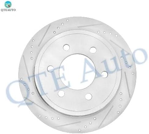 PM Auto Rear 348mm Drilled Slotted Disc Brake Rotors Replacement For 2012-2018 Ford F-150, Automotive Replacement Brake Rotors in Saudi Arabia