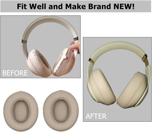 Replacement Ear Cushion Pads Cover Compatible with Beats Studio 2.0 and Studio 3.0 Over Ear Headphones only by Dr.DRE-1 Pair(Floral Black) in Kuwait
