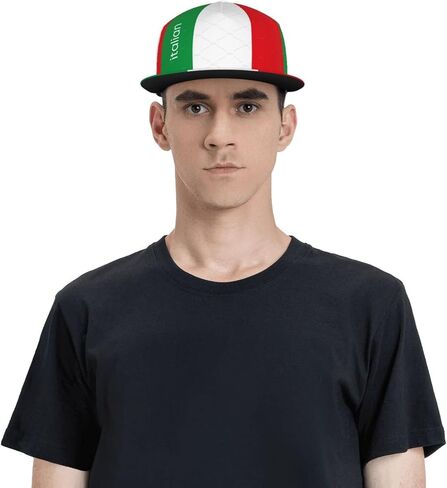 Vintage Italian Flag Baseball Cap Cute Italy Flag Hat Adjustable Hats for Men Women in Saudi Arabia