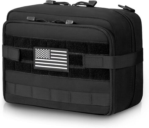 Jueachy Molle Large Tactical Pouch: EDC Pouch Medical Tool Pouches Expandable Admin Bag Accessories Organizer Utility Pack in Kuwait