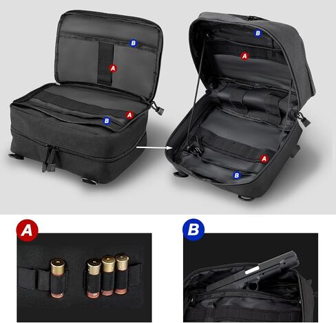 Jueachy Molle Large Tactical Pouch: EDC Pouch Medical Tool Pouches Expandable Admin Bag Accessories Organizer Utility Pack in Kuwait