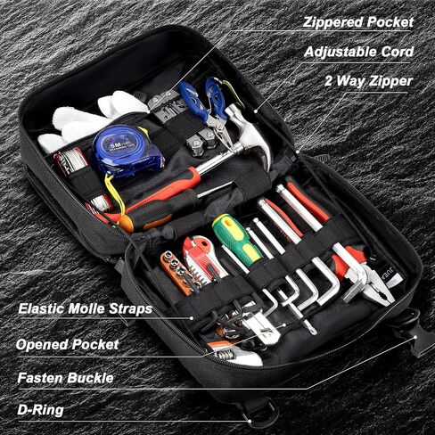 Jueachy Molle Large Tactical Pouch: EDC Pouch Medical Tool Pouches Expandable Admin Bag Accessories Organizer Utility Pack in Kuwait