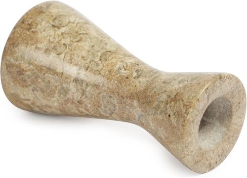 حامل شموع رخامية باللون البني حامل شموع حجري أنيق لديكور المنزل in Kuwait