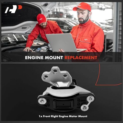 A-Premium Front Right Passenger Side Engine Motor Mount Compatible with Fiat 500L 2014 2015 2016 2017 2018 2019, 1.4L in Saudi Arabia