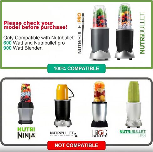 Blender Replacement Parts for Nutribullet Blender, 32OZ Cup with Flip Top To Go Lid and Screw-Off Lip Ring & Premium Extractor Blade Compatible with Nutribullet 600W 900W Blenders (5 PCS) in Kuwait