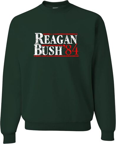 Go All Out Adult Reagan Bush 1984 Republican Campaign Sweatshirt Crewneck in Saudi Arabia