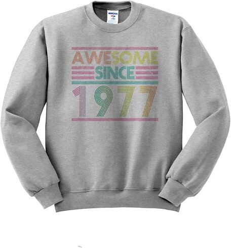 TeesAndTankYou Awesome Since 1977 Years Sweatshirt Unisex in Saudi Arabia