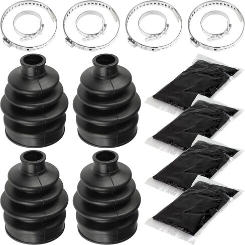 Caltric 2 Rear Axle Left and Right Outer CV Boot Kit Compatible with Yamaha Grizzly 550 YFM550 2012 2013 2014 in Saudi Arabia