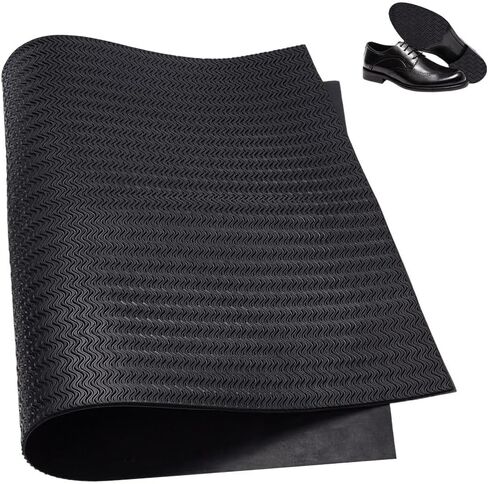 NBEADS 22x15inch Shoe Sole Repair Rubber, 3.5mm Thick Non-Slip Shoes Bottom Repairing Material Repairing Shoe Sole Sheet Sole Protector Sole Repair Accessories for Boots Leather Shoes, Tan in Saudi Arabia
