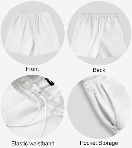 Fioboc Modal Blend Men's Lounge Shorts with Deep Pockets Athletic Gym Shorts Comfort 6" Shorts in Kuwait