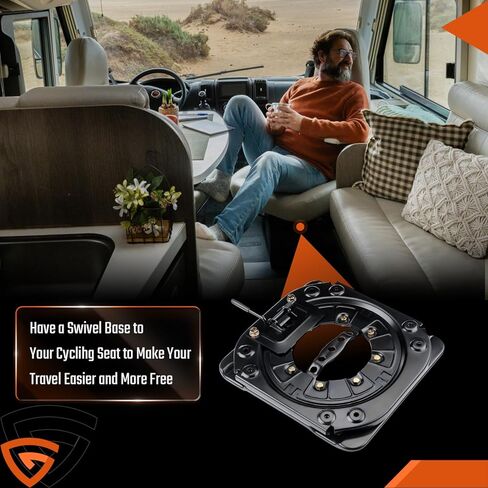 مقعد سيارة دوار، قاعدة فان، مقعد سيارة دوار 360 درجة، قاعدة دوارة للخدمة الشاقة، لوح فولاذي مناسب لمعظم المركبات التجارية RV، والمركبات الهندسية in Kuwait