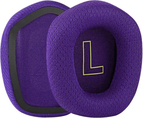 Geekria Comfort Mesh Fabric Replacement Ear Pads for Logitech G733 Headphones Ear Cushions, Headset Earpads, Ear Cups Cover Repair Parts (Grey) in Saudi Arabia