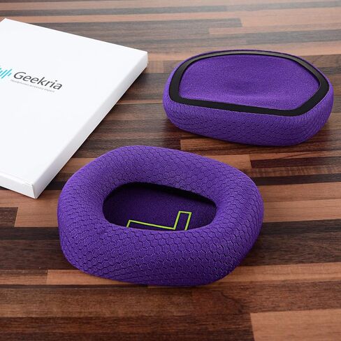 Geekria Comfort Mesh Fabric Replacement Ear Pads for Logitech G733 Headphones Ear Cushions, Headset Earpads, Ear Cups Cover Repair Parts (Grey) in Saudi Arabia