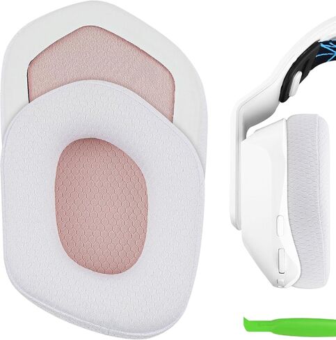 Geekria Comfort Mesh Fabric Replacement Ear Pads for Logitech G733 Headphones Ear Cushions, Headset Earpads, Ear Cups Cover Repair Parts (Grey) in Saudi Arabia